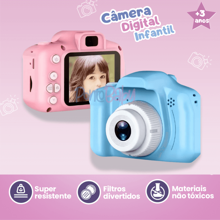 Mini Câmera Infantil – Capture os Momentos Mágicos da Infância