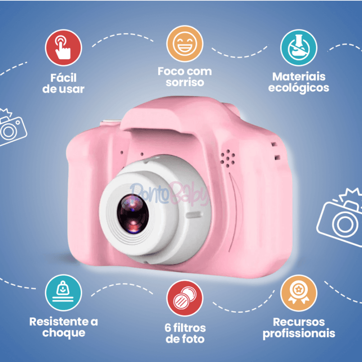 Mini Câmera Infantil – Capture os Momentos Mágicos da Infância