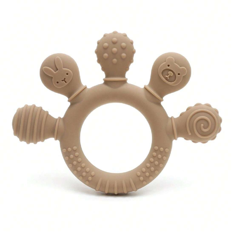 Brinquedo Mordedor de Silicone Sensorial - Multicores