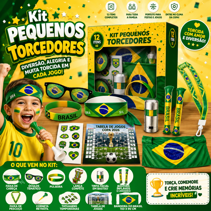 Kit Pequenos Torcedores - com 12 Itens