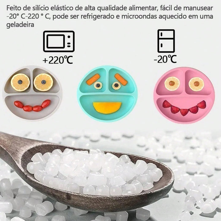 Kit Alimentação  - 8 Peças de Silicone para Bebês 