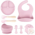 Kit Alimentação  - 8 Peças de Silicone para Bebês 