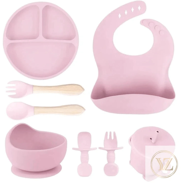 Kit Alimentação  - 8 Peças de Silicone para Bebês 