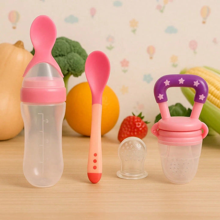 Kit 3 Peças Introdução Alimentar para Bebês