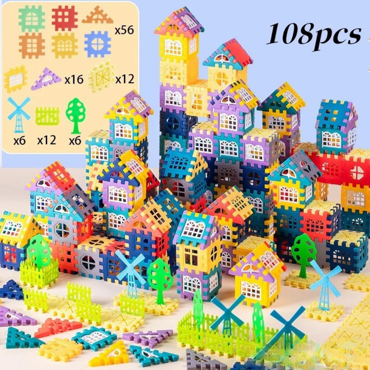 Vila Colorê™ - Conjunto de blocos de construção para crianças