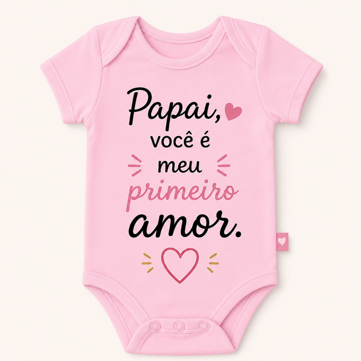 Body Bebê Personalizado para Meninas | Dia dos Pais