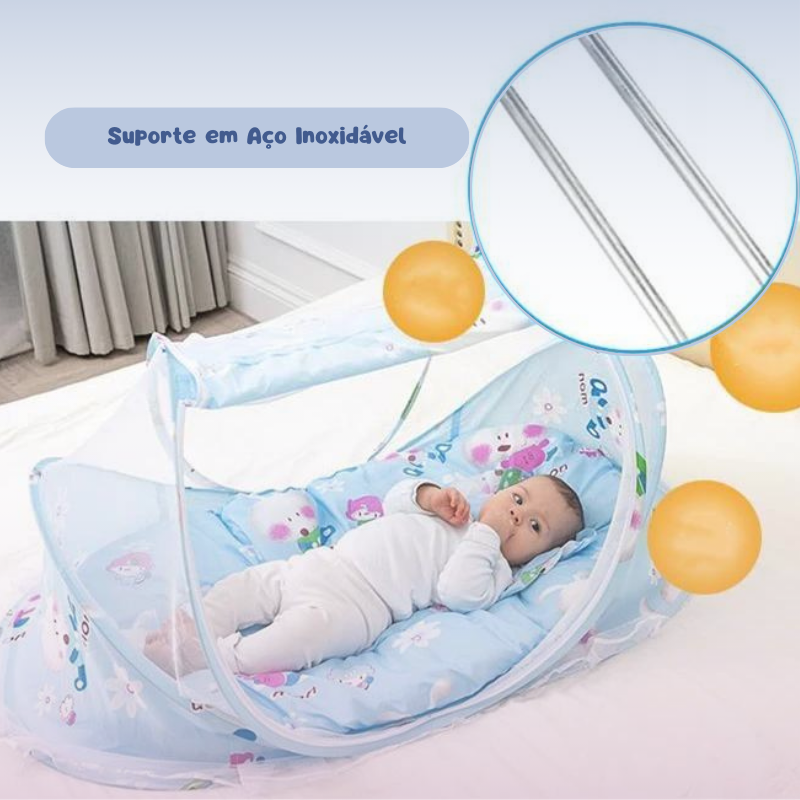 MosiBaby Portable Crib with Mosquito Net - 0 to 3 years 