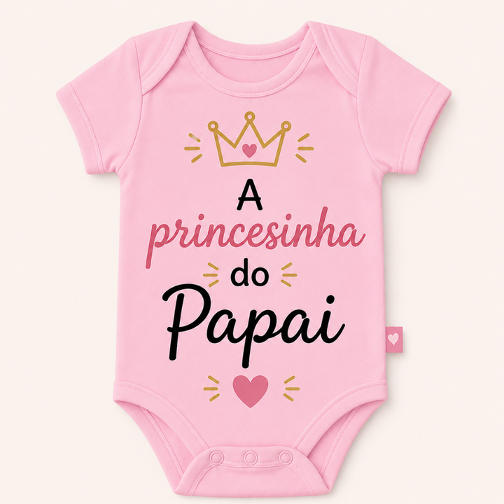 Body Bebê Personalizado para Meninas | Dia dos Pais
