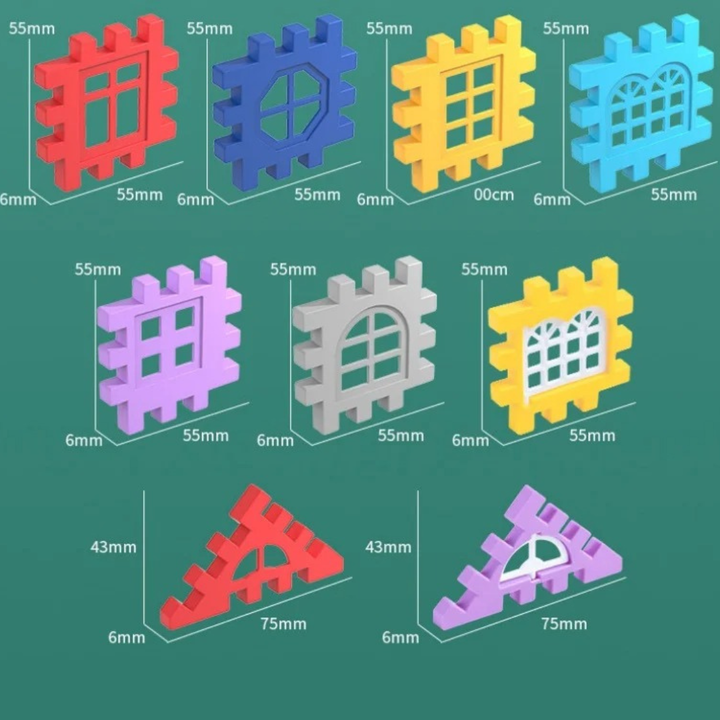 Vila Colorê™ - Conjunto de blocos de construção para crianças