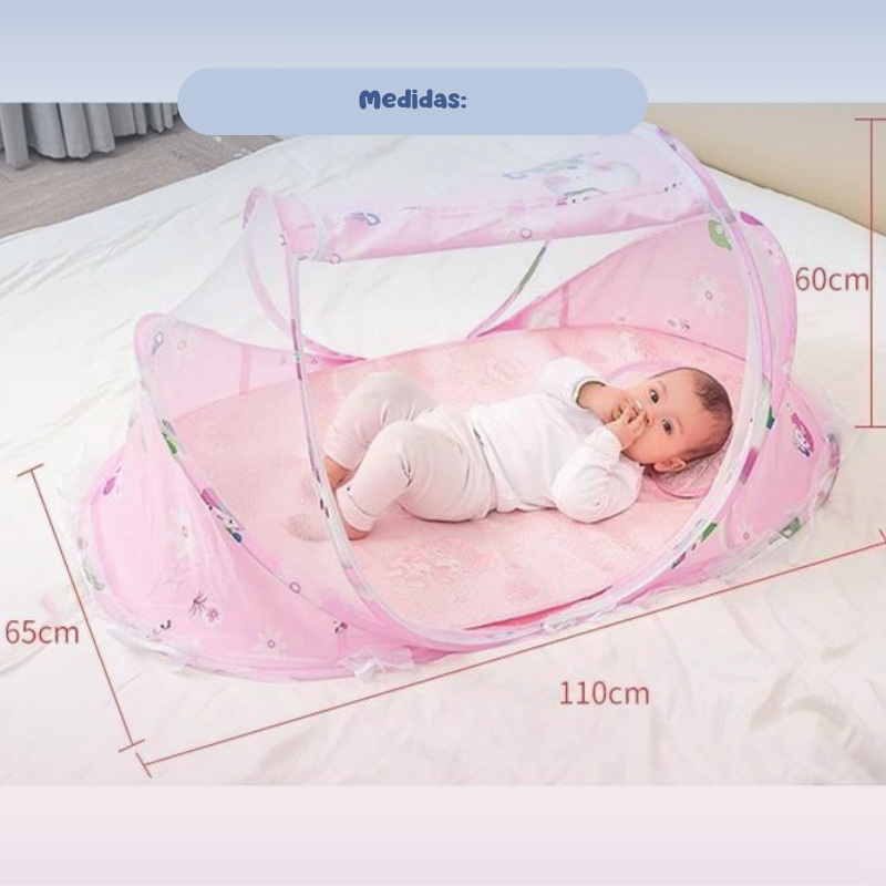 MosiBaby Portable Crib with Mosquito Net - 0 to 3 years 