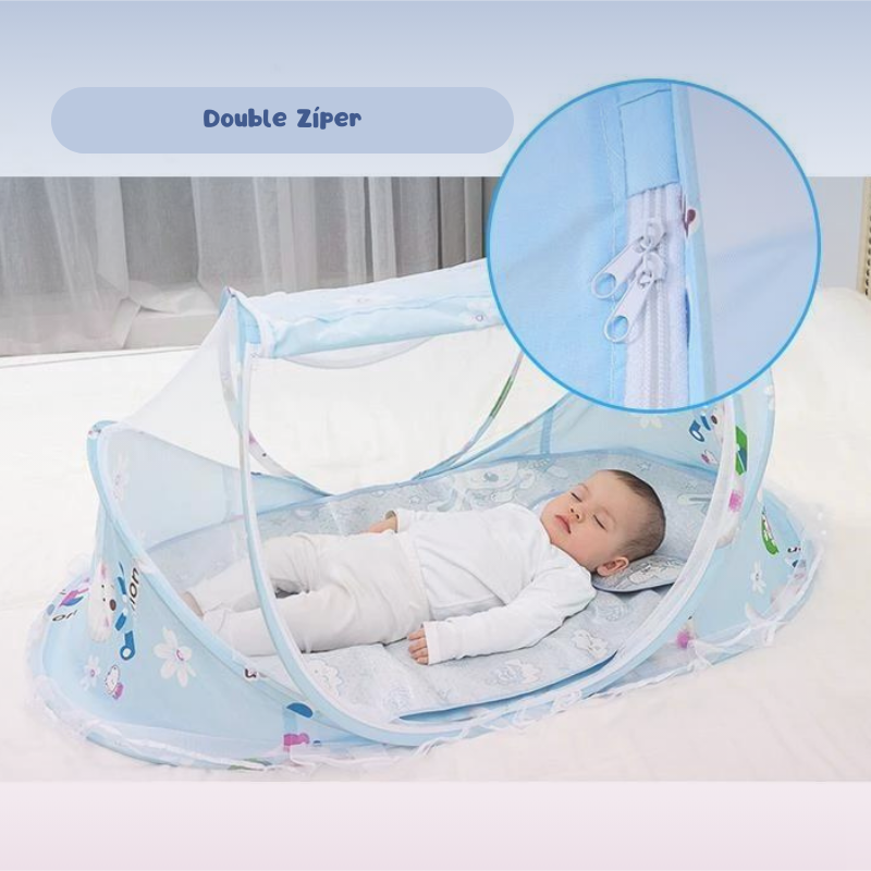MosiBaby Portable Crib with Mosquito Net - 0 to 3 years 