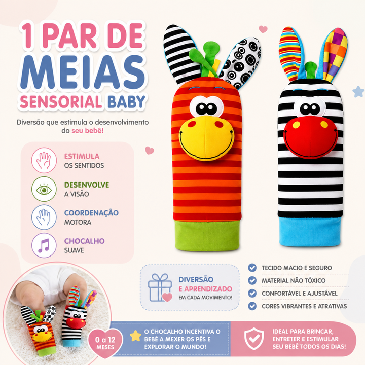 Meias e  Pulseiras Sensorial Baby