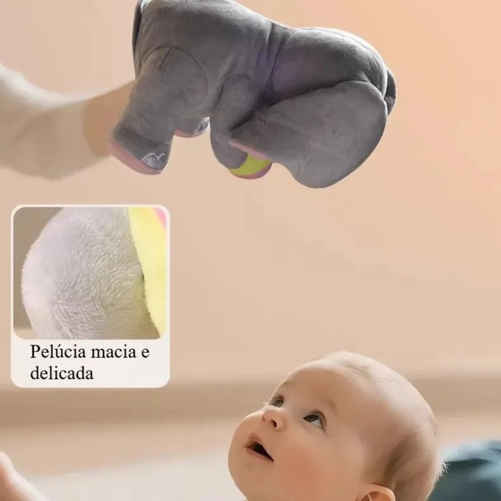 Elefante de Pelúcia Musical Interativo