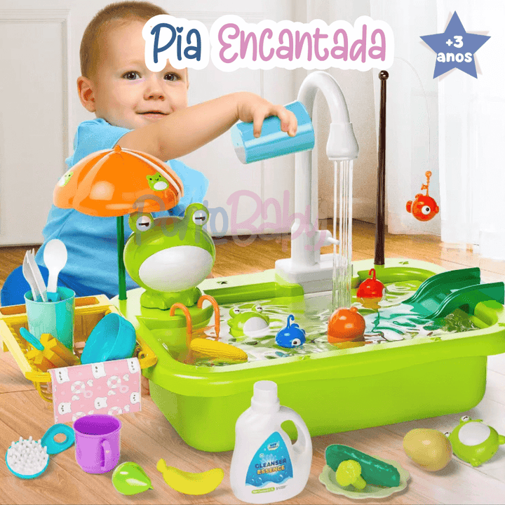Kit Pia Encantada com Água + 22 Acessórios