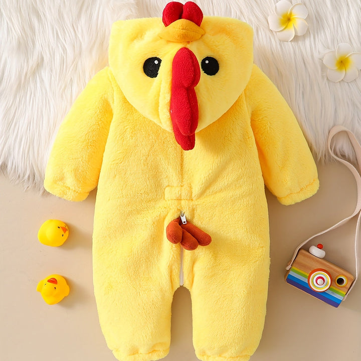 Macacão Plush Térmico Pintinho para Bebê