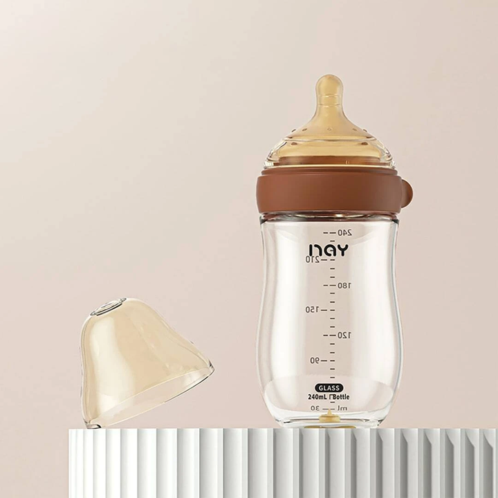 Mamadeira de Vidro Premium Nay - Recém Nascidos