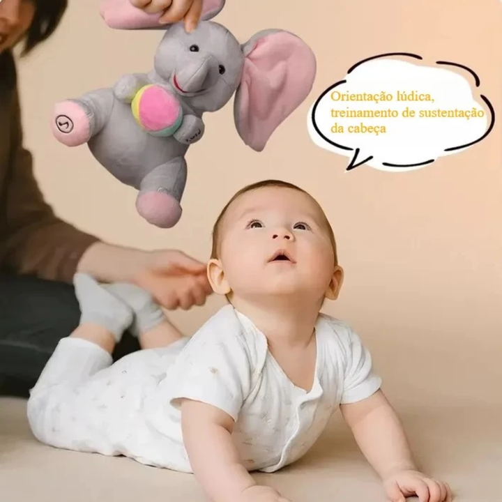 Elefante de Pelúcia Musical Interativo