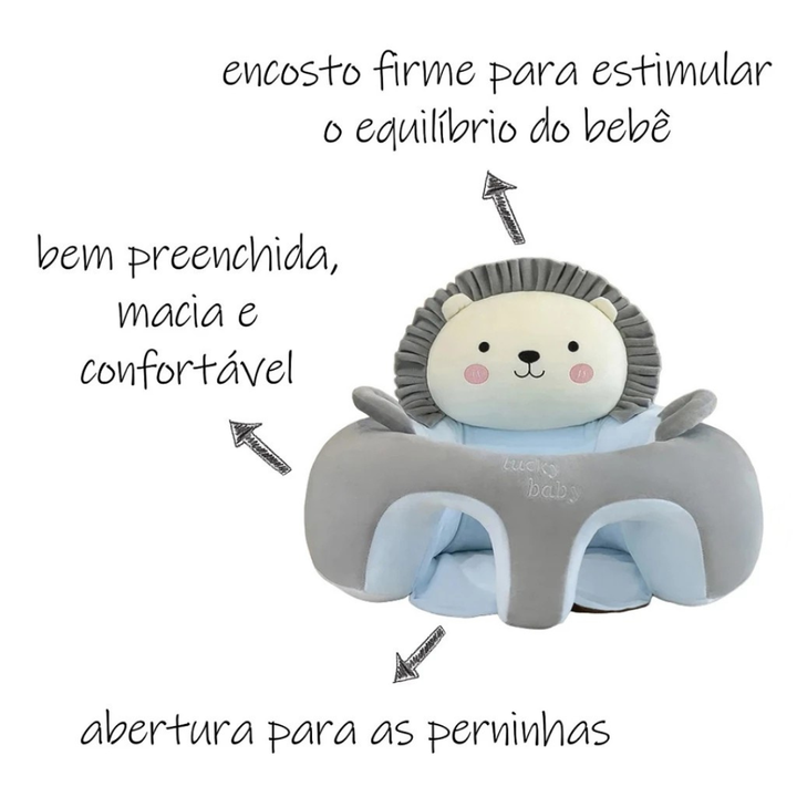Assento de Apoio para Bebê em Pelúcia Antialérgica – Mais Conforto e Estabilidade