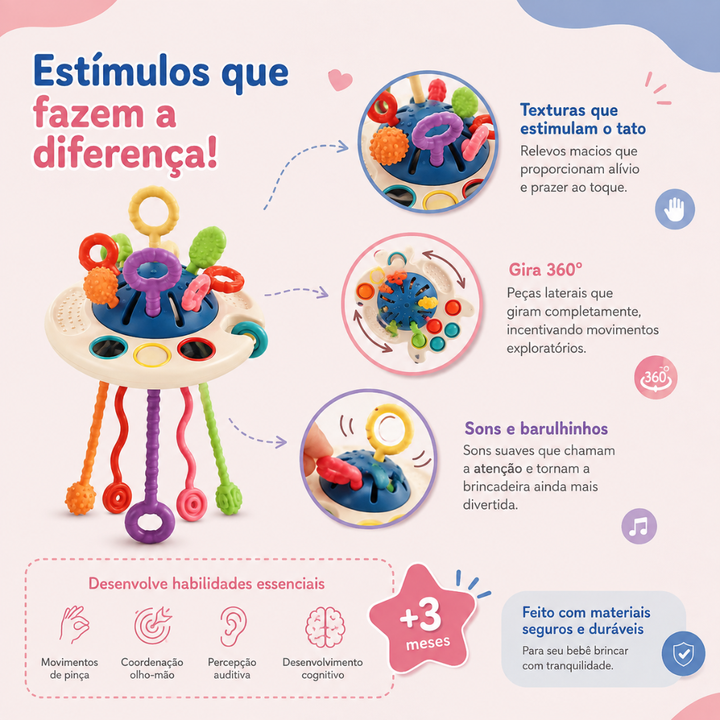 Brinquedo Montessori Sensorial