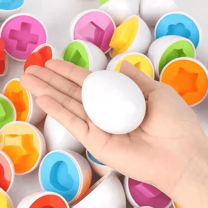 Ovinhos de Encaixe Cores e Formas – 12 Peças