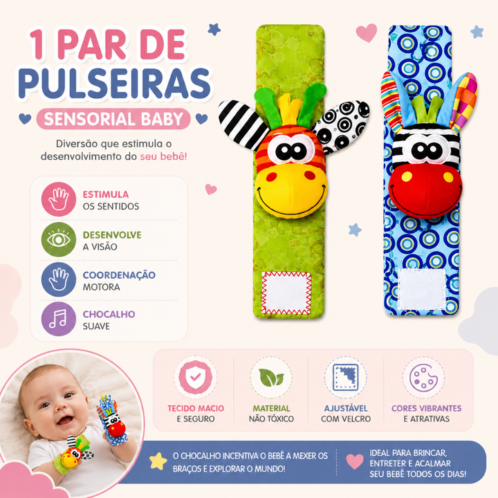 Meias e  Pulseiras Sensorial Baby