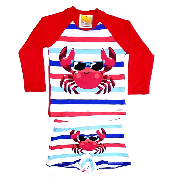 Conjunto Menino UV 50 – Camisa e Sunga Para Praia e Piscina