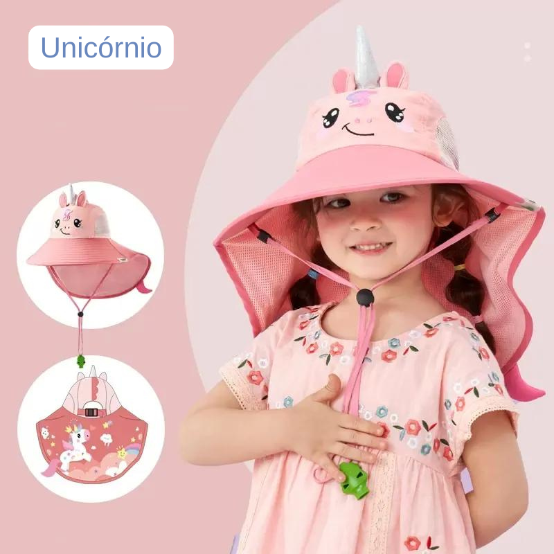 Chapéu Sun Kids FPS50+ com apito