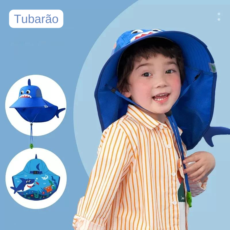 Chapéu Sun Kids FPS50+ com apito