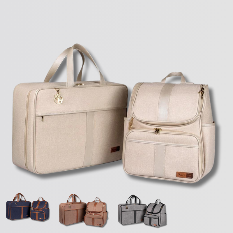 Kit Maternidade Mala e Mochila 2 em 1 + brinde