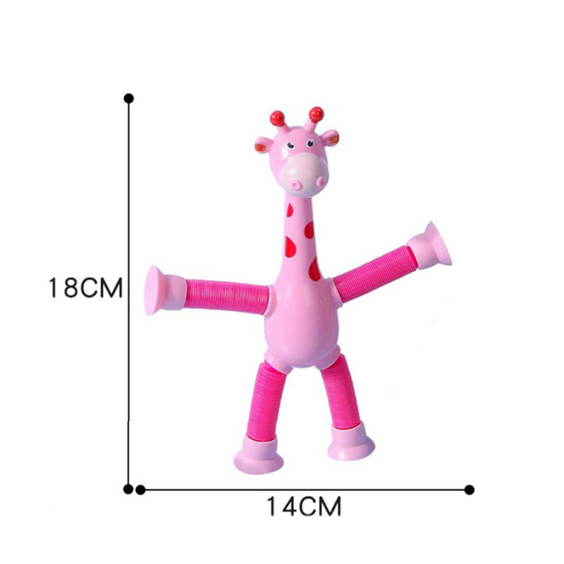 Giraesticas - Kit with 4 colorful Giraffes with Suction Cups
