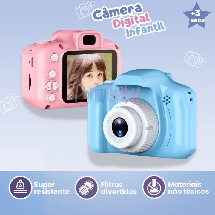 Mini Câmera Infantil – Capture os Momentos Mágicos da Infância