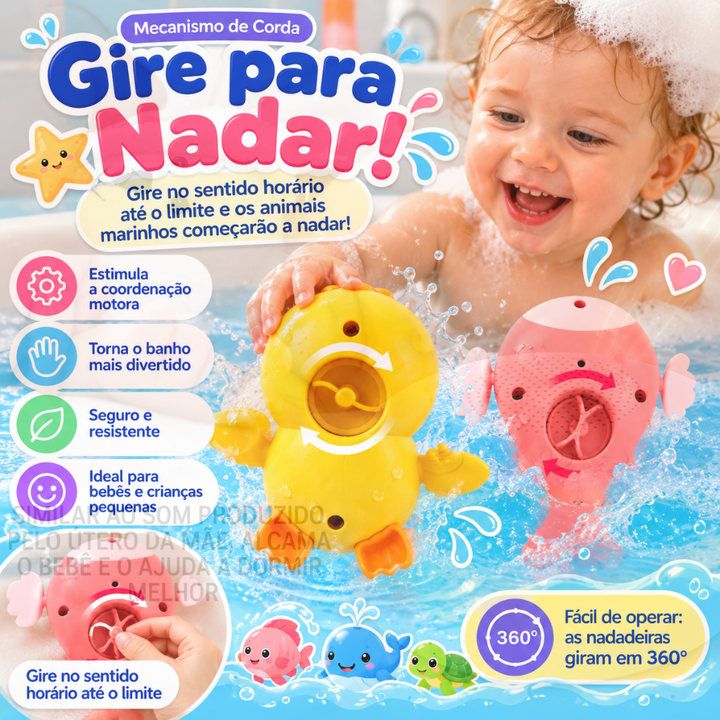 Kit com 3- Brinquedo de Banho divertido