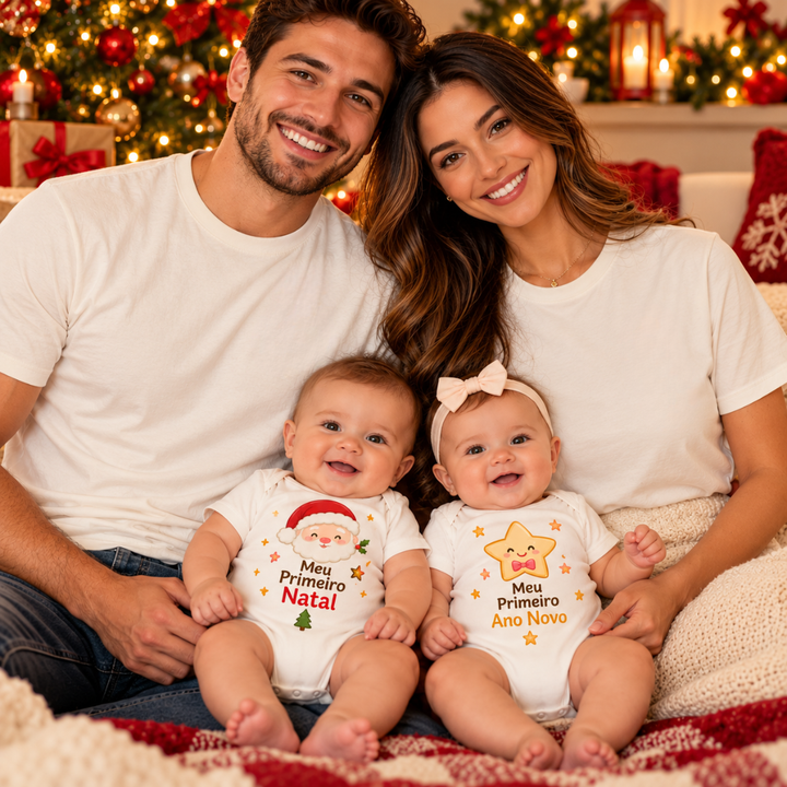 Kit Natal e Ano Novo – 2 Bodies Infantis