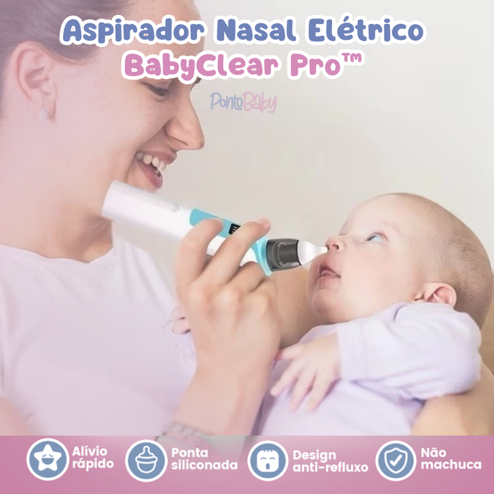 Aspirador Nasal Elétrico BabyClear Pro™