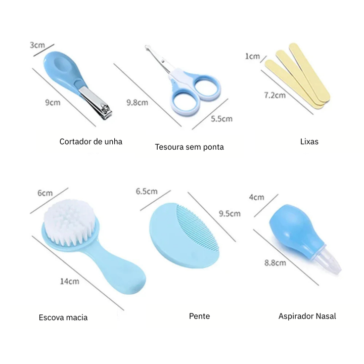 Kit Higiene do Bebê 6 em 1
