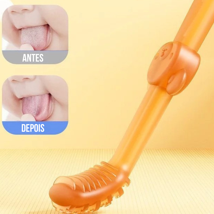Kit Escova Silicone Primeiros Dentinhos(Kit com 3 Peças)