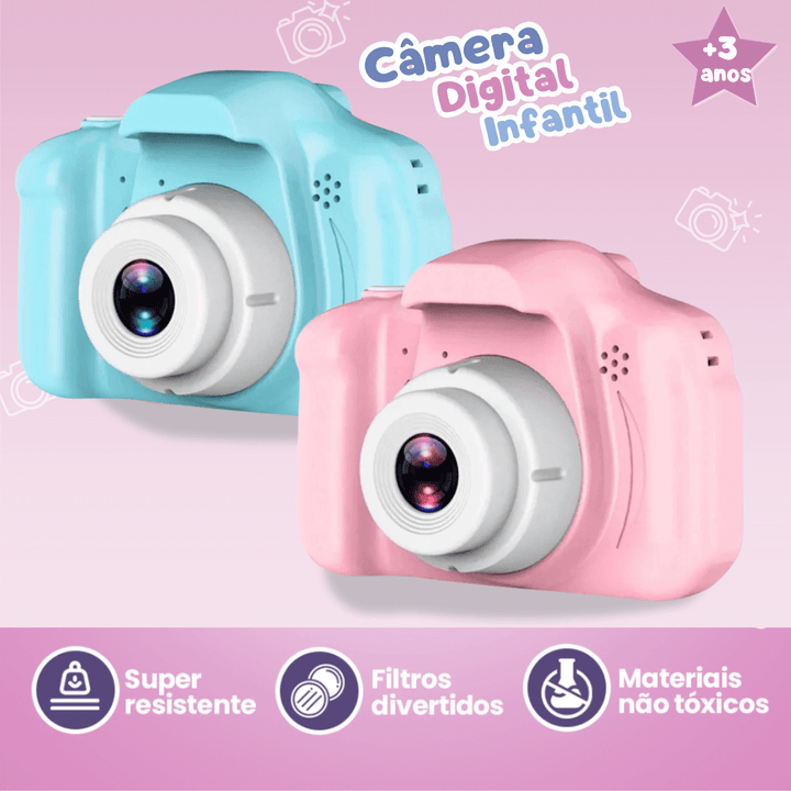 Mini Câmera Infantil – Capture os Momentos Mágicos da Infância