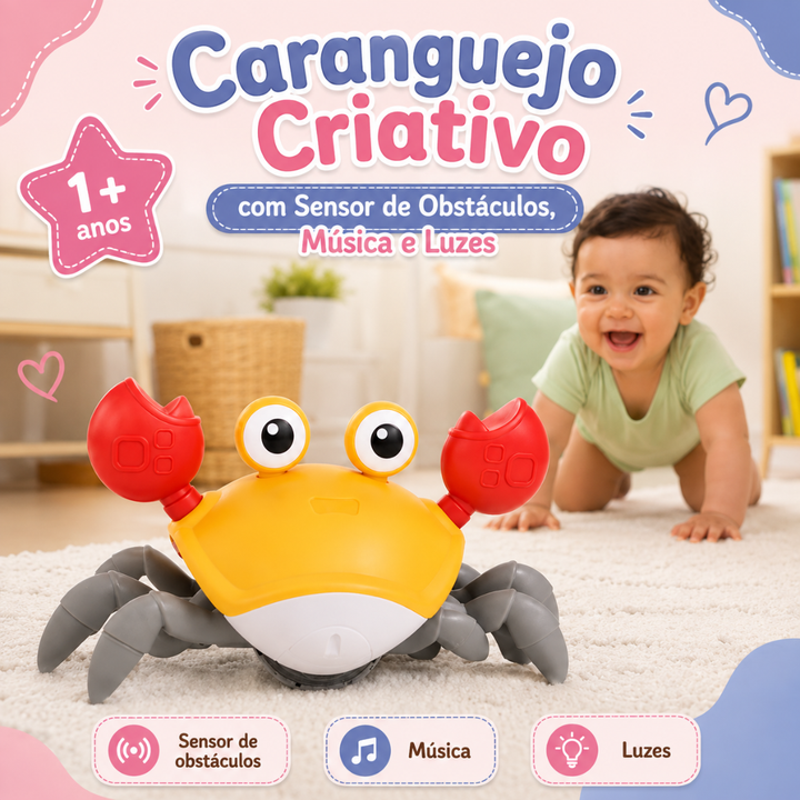 Creative Crab with Obstacle Sensor, Music and Lights