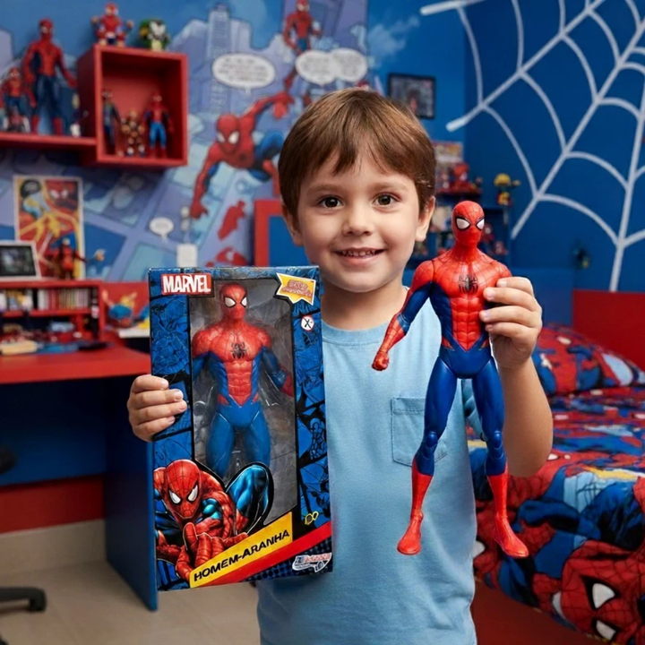 Brinquedo Infantil Lançador De Teia dardos +Boneco Do Homem Aranha