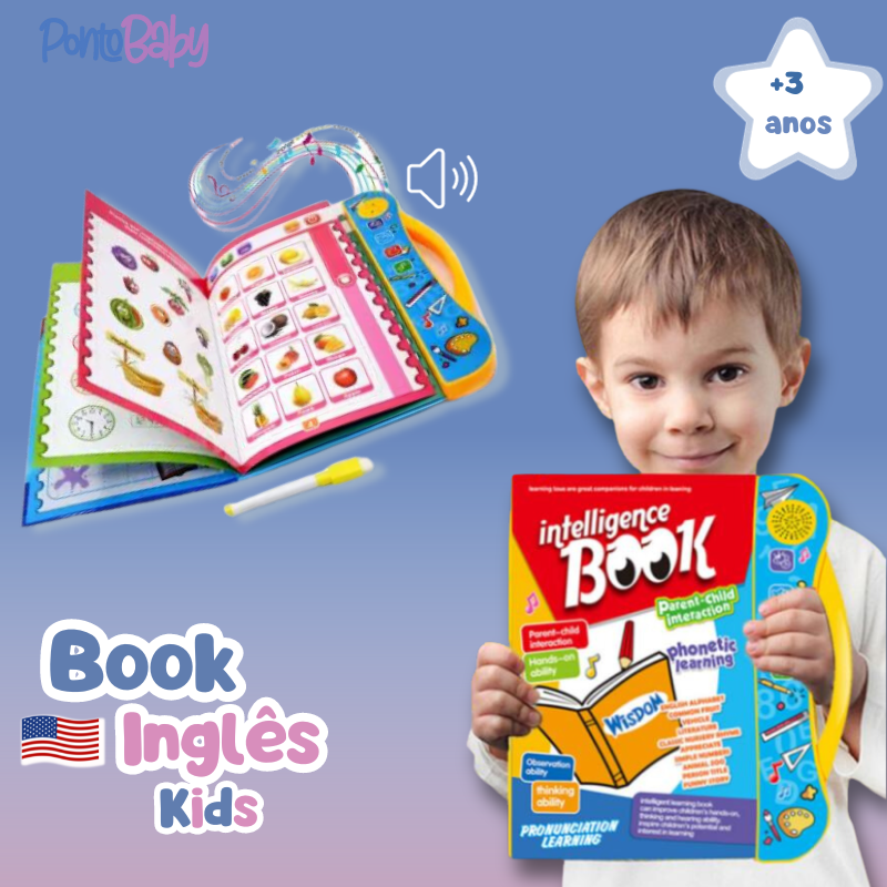 Electronic book with interactive sound - Book Inglês Kids 