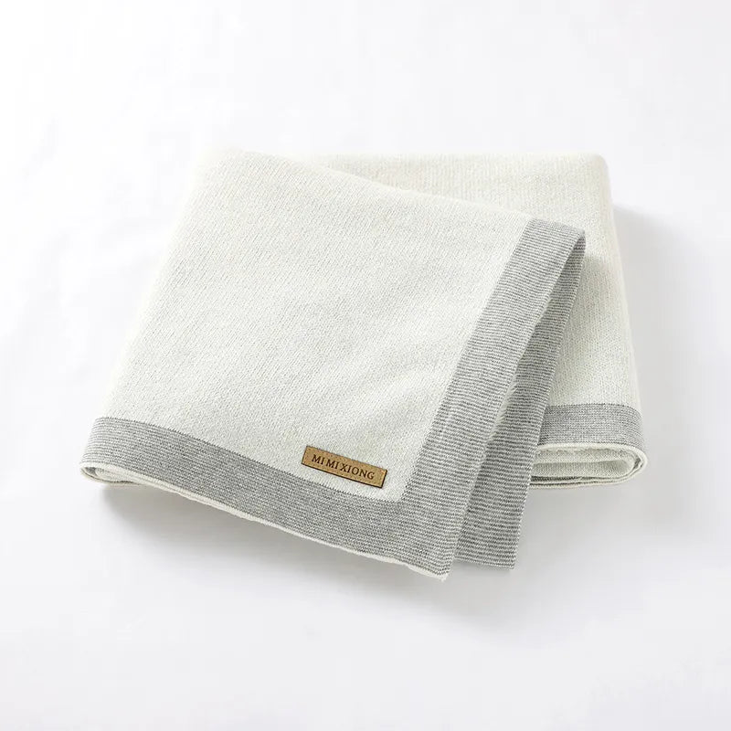 Manta Minimalista para Bebês - Fio 100% algodão