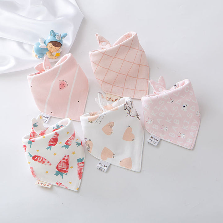 Babador  para Bebês - Kit menina com 5 peças