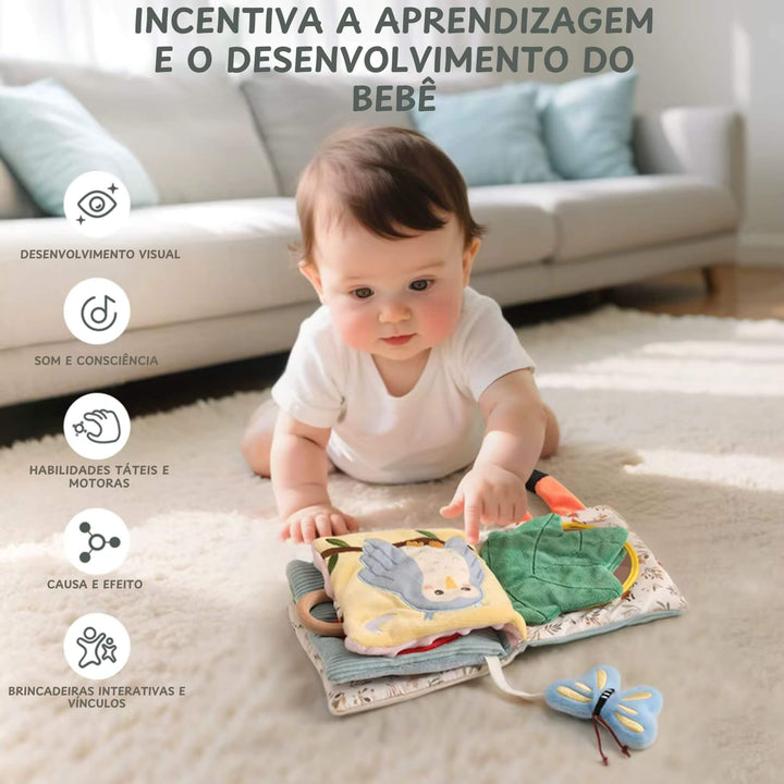 Livro Sensorial para Bebês | Animais