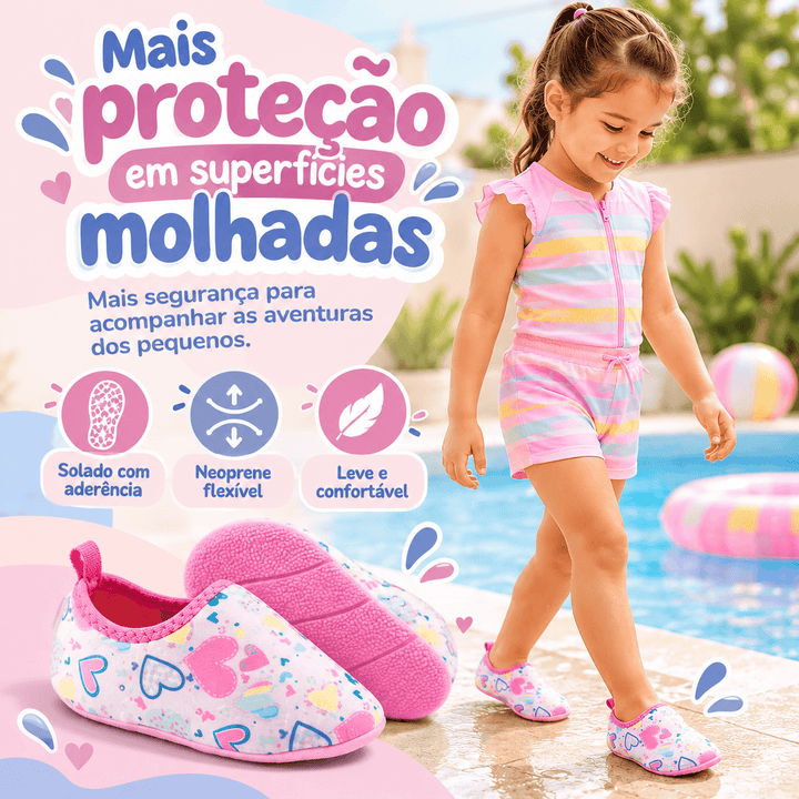 Sapatilha Aquática Infantil Antiderrapante – Confort Menina