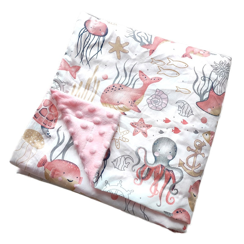 Printed Double-Sided Blanket for Babies - 1 UNIT