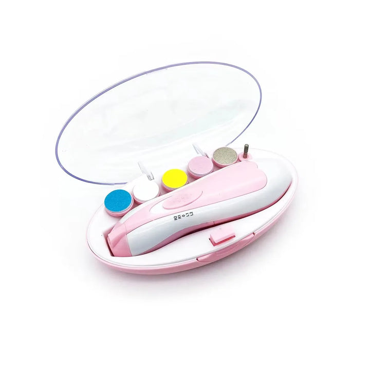 TrimBaby™ – Aparador de Unhas Inteligente para Bebês Com Luz LED e 6 discos