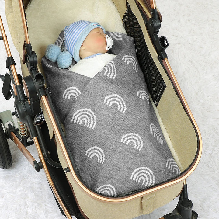 Manta para recém Nascido  Arco Irís