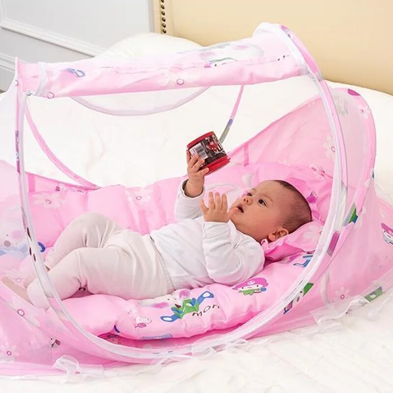 MosiBaby Portable Crib with Mosquito Net - 0 to 3 years 