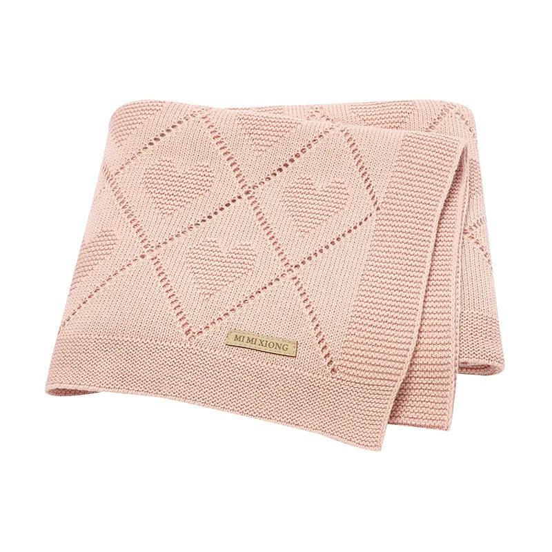 Baby Love newborn blanket - 100% cotton yarn 70X90cm