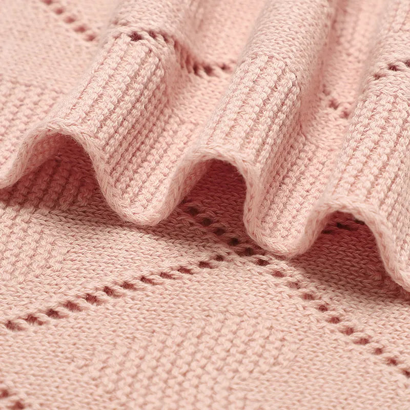 Baby Love newborn blanket - 100% cotton yarn 70X90cm
